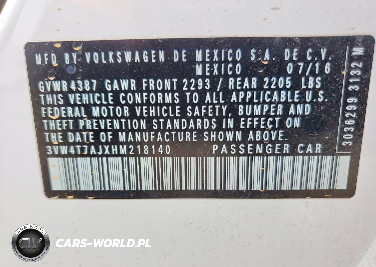 2017 Volkswagen Jetta Gli VIN:3VW4T7AJXHM218140 - 12
