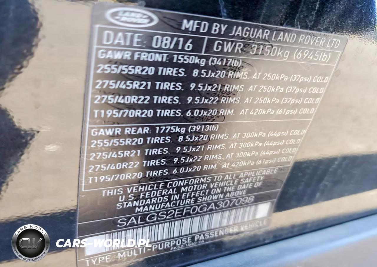 2016 Land Rover Range Rover Supercharged VIN:SALGS2EF0GA307098 - 12