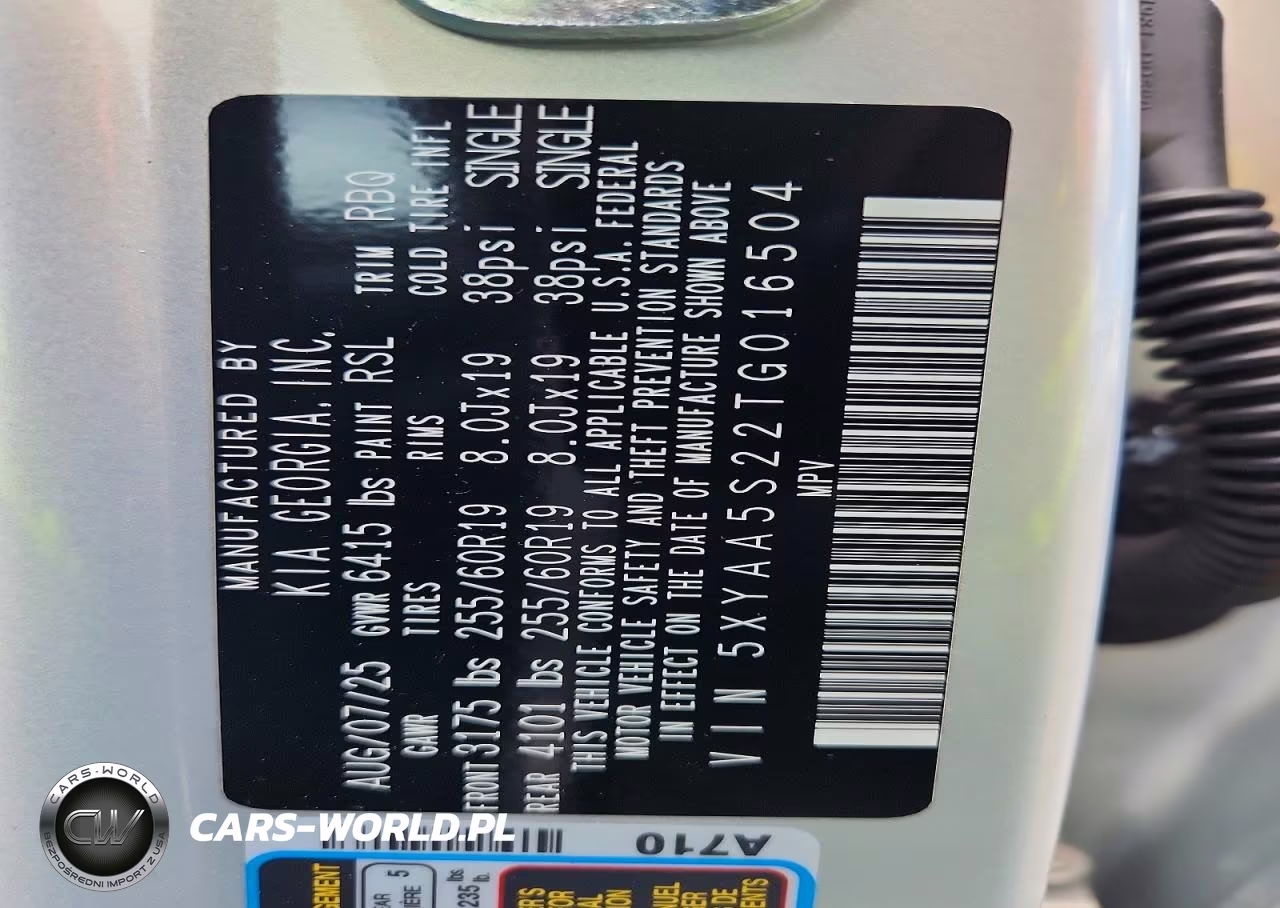 2026 Kia Ev9 Light VIN:5XYAA5S22TG016504 - 13