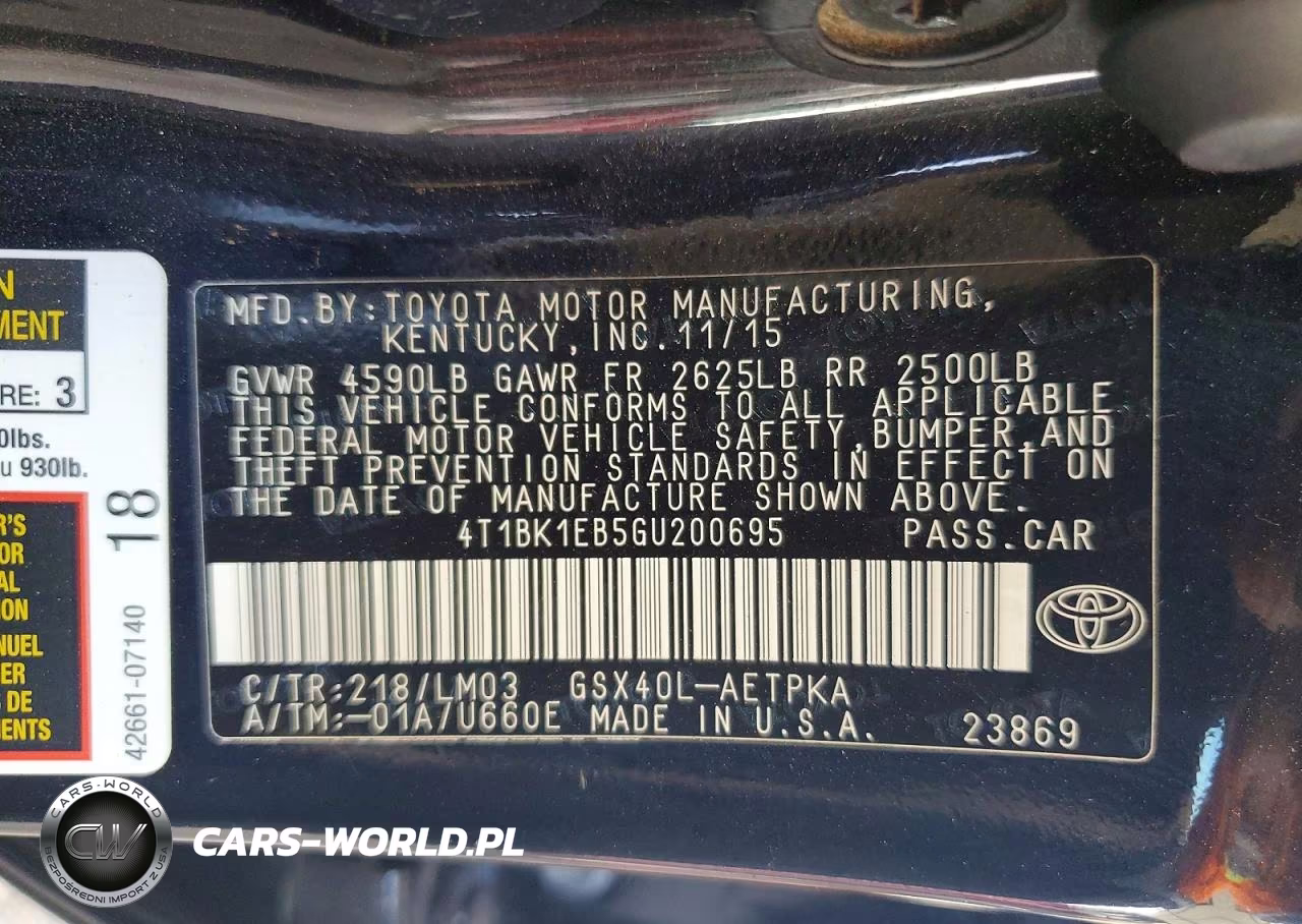 2016 Toyota Avalon Limited VIN:4T1BK1EB5GU200695 - 13