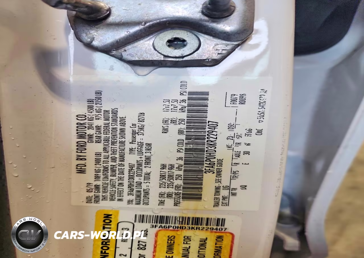 2019 Ford Fusion Se VIN:3FA6P0HD3KR229407 - 12
