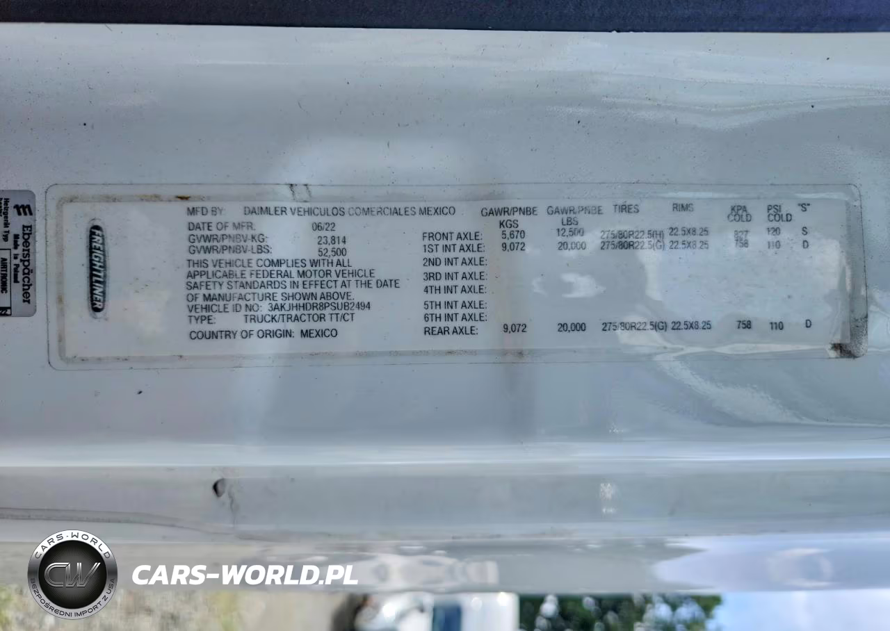 2023 Freightliner Cascadia 126 VIN:3AKJHHDR8PSUB2494 - 10
