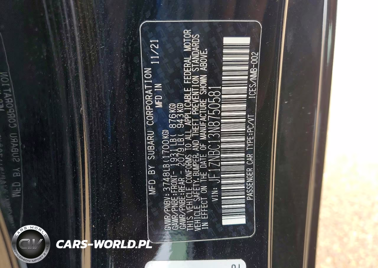 2022 Toyota Gr86 Base VIN:JF1ZNBC13N8750581 - 12