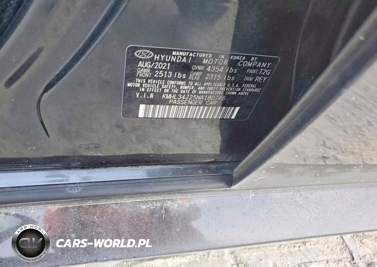 2022 Hyundai Sonata Limited VIN:KMHL34J25NA180746 - 12