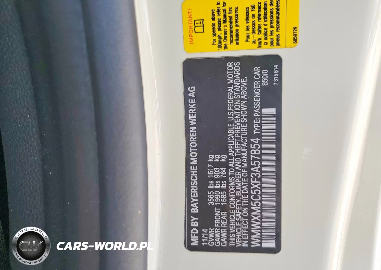 2015 Mini Cooper VIN:WMWXM5C5XF3A57854 - 13
