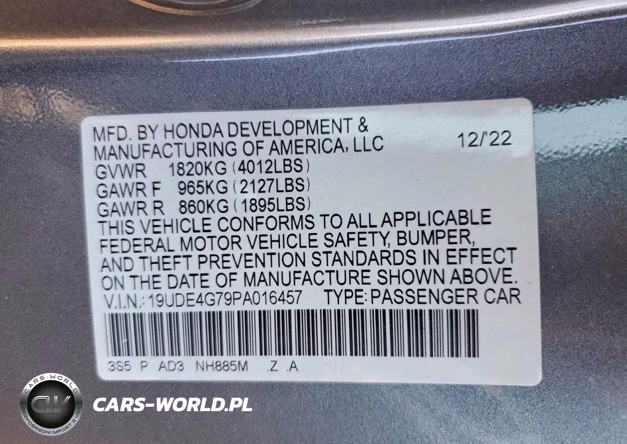 2023 Acura Integra A-Spec Tech VIN:19UDE4G79PA016457 - 12