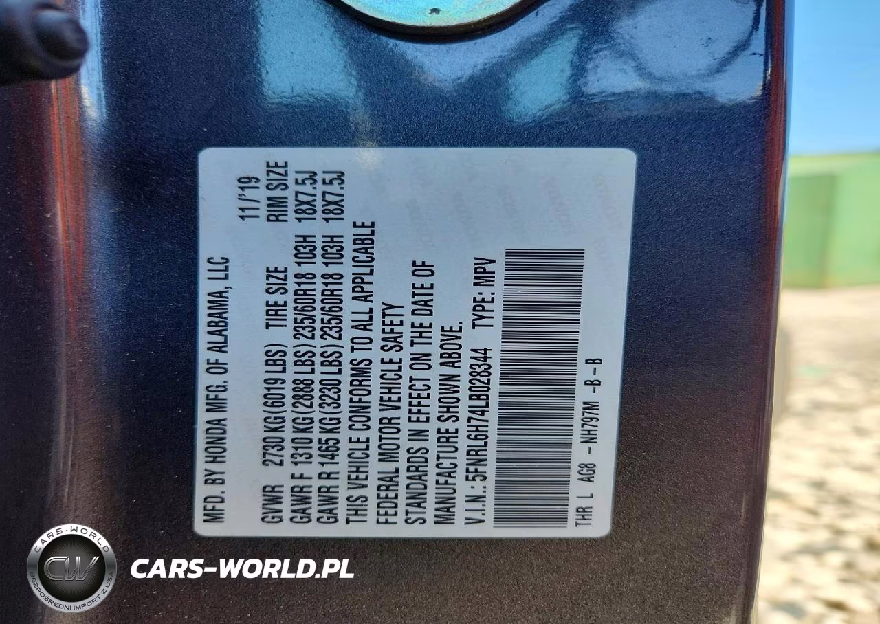 2020 Honda Odyssey Exl VIN:5FNRL6H74LB028344 - 13