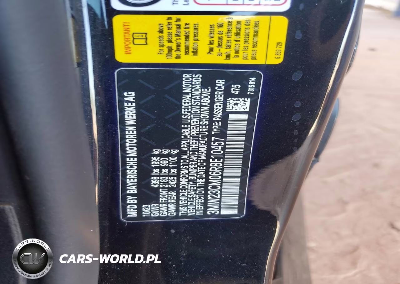 2024 BMW 230I VIN:3MW23CM06R8E10457 - 12