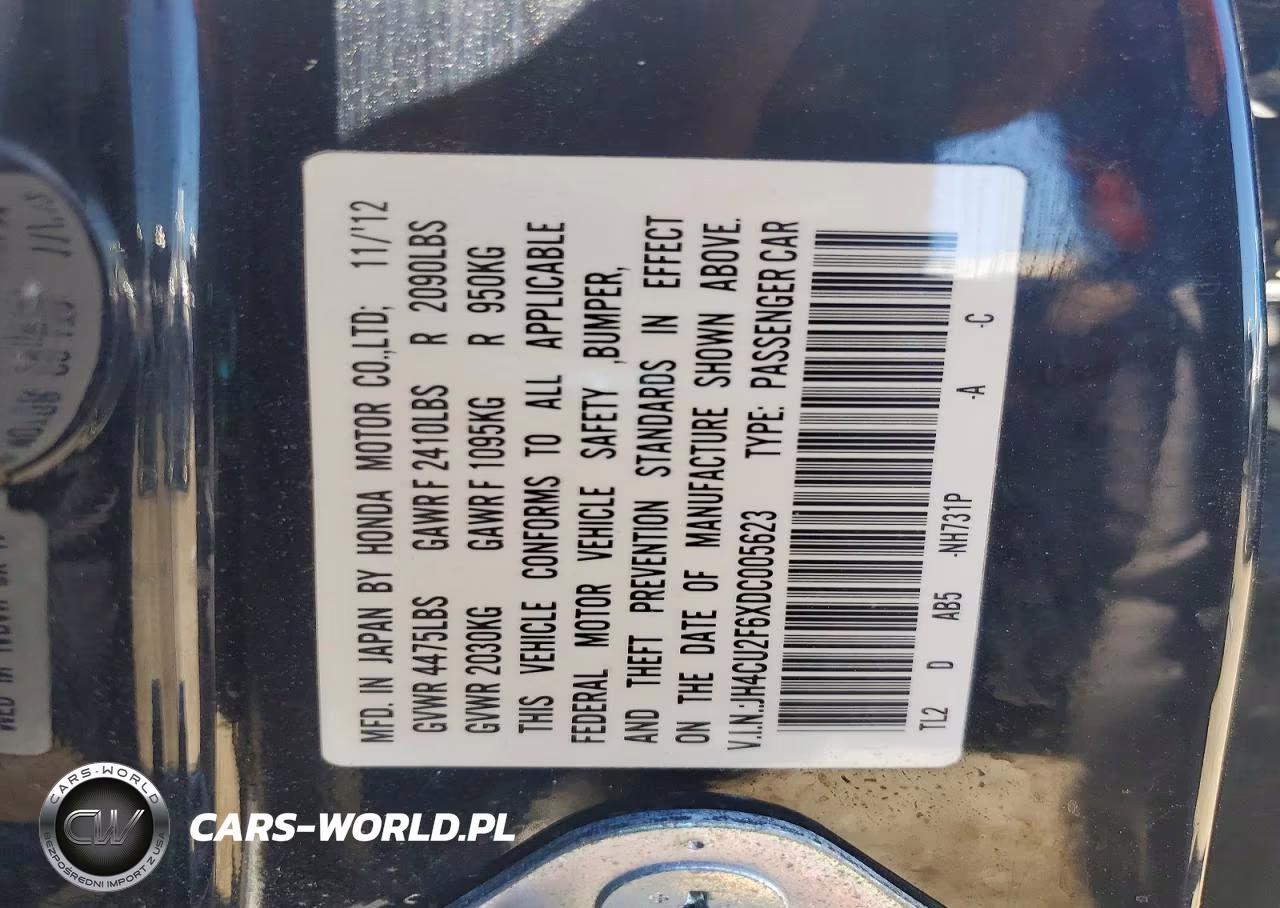 2013 Acura Tsx Tech VIN:JH4CU2F6XDC005623 - 12