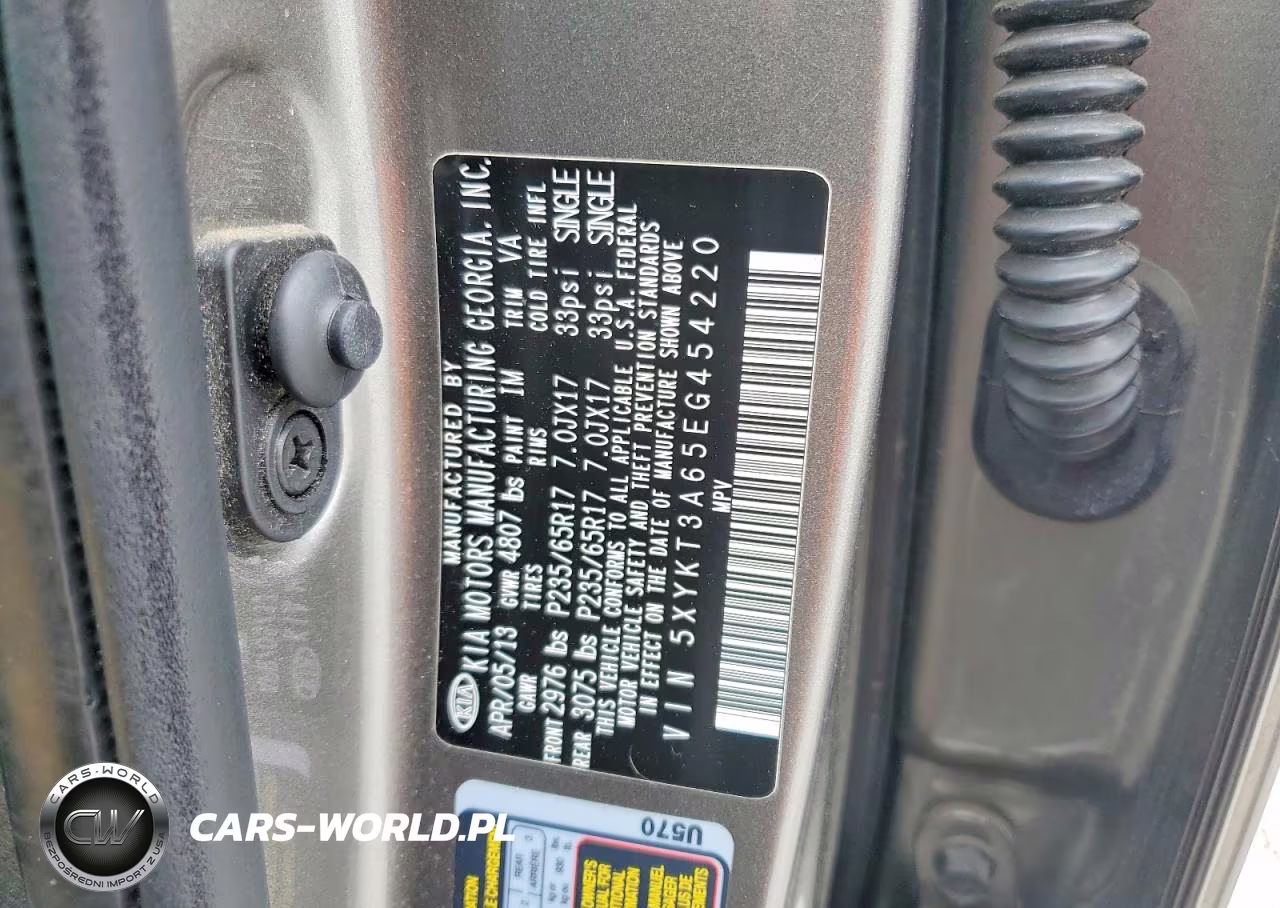2014 Kia Sorento Lx VIN:5XYKT3A65EG454220 - 13