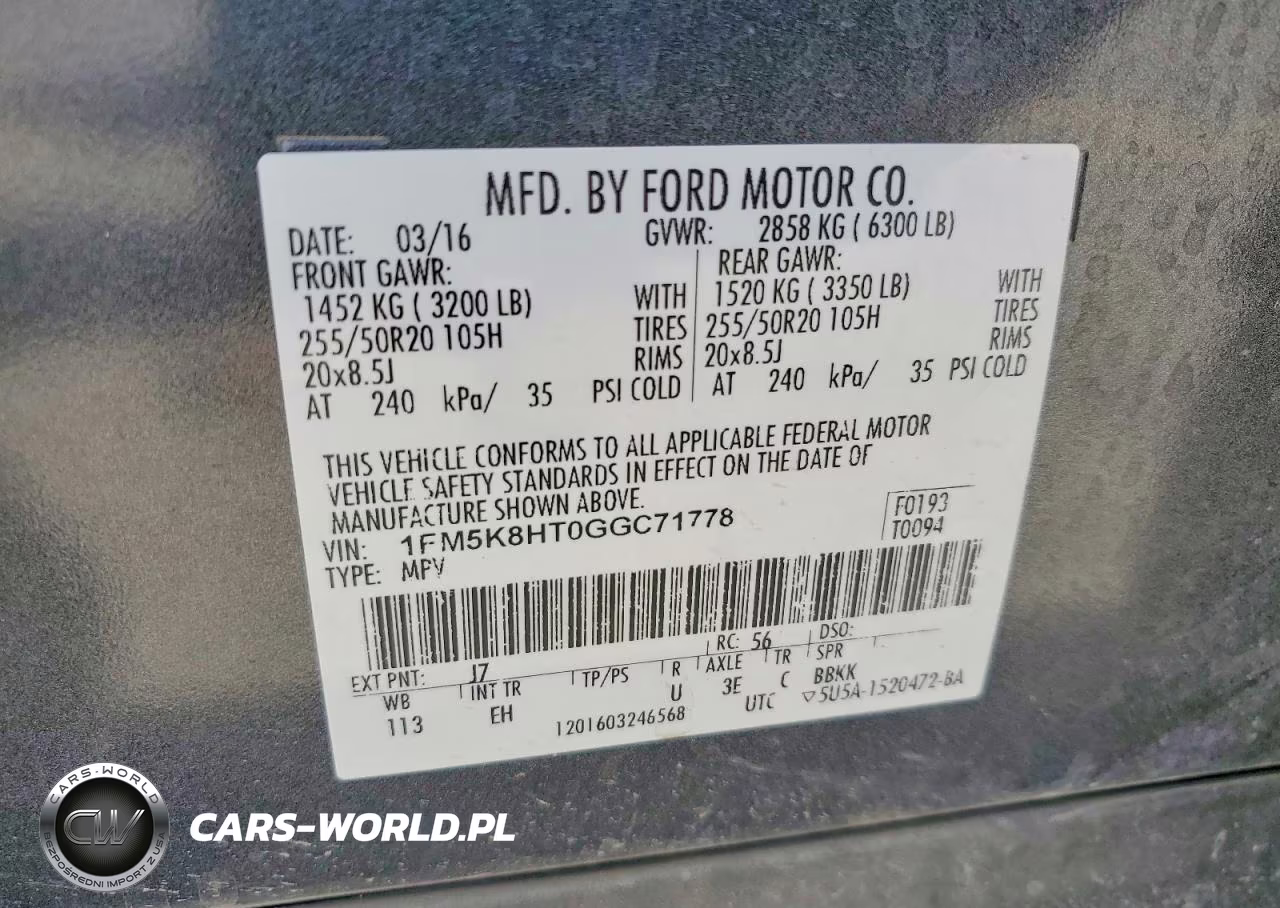 2016 Ford Explorer Platinum VIN:1FM5K8HT0GGC71778 - 13