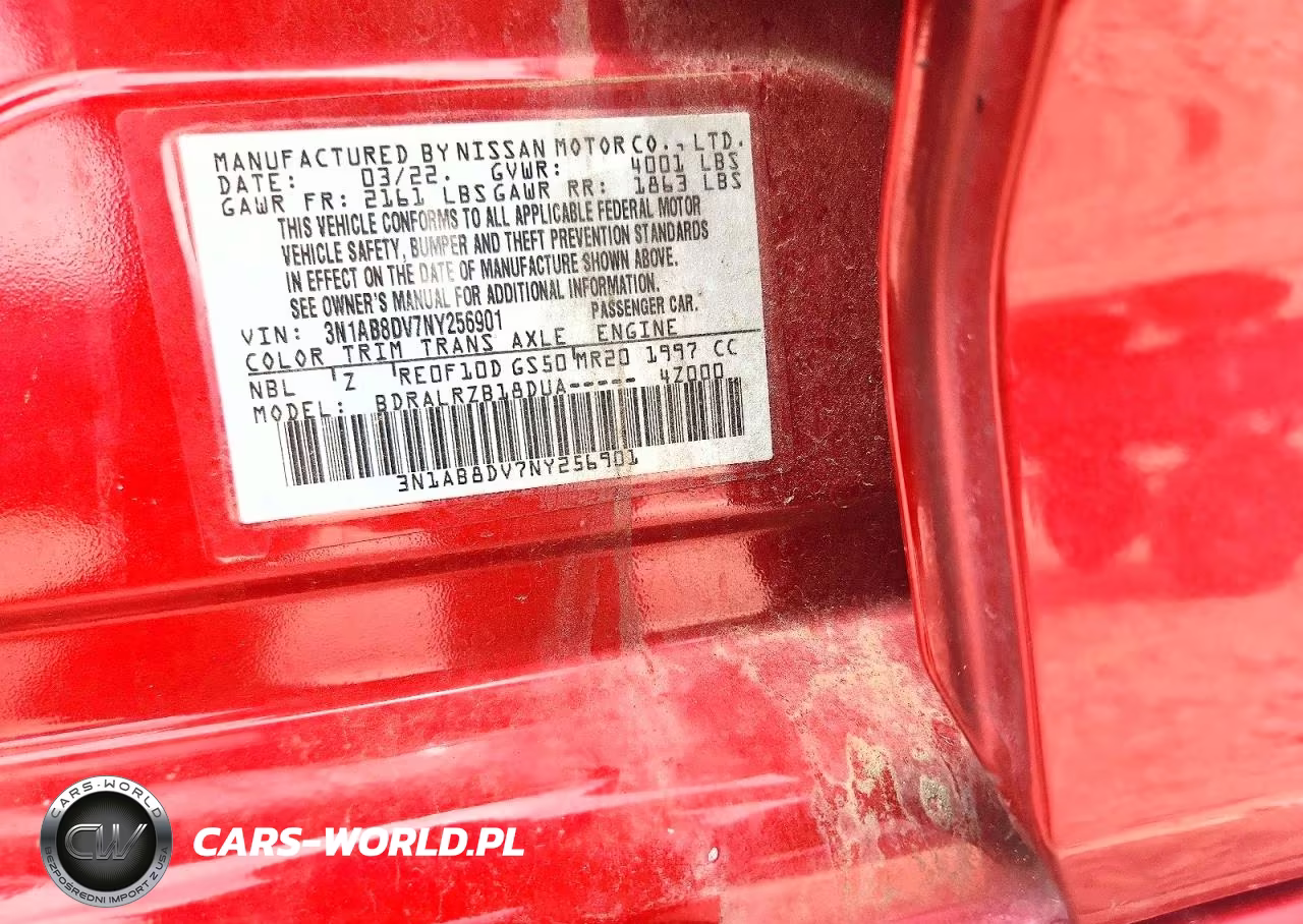 2022 Nissan Sentra Sr VIN:3N1AB8DV7NY256901 - 13