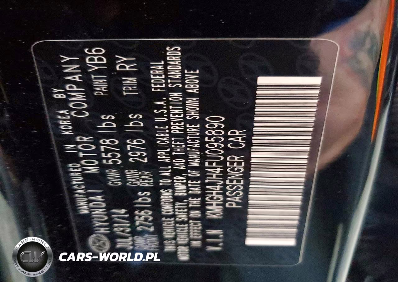 2015 Hyundai Equus Signature VIN:KMHGH4JH4FU095890 - 13
