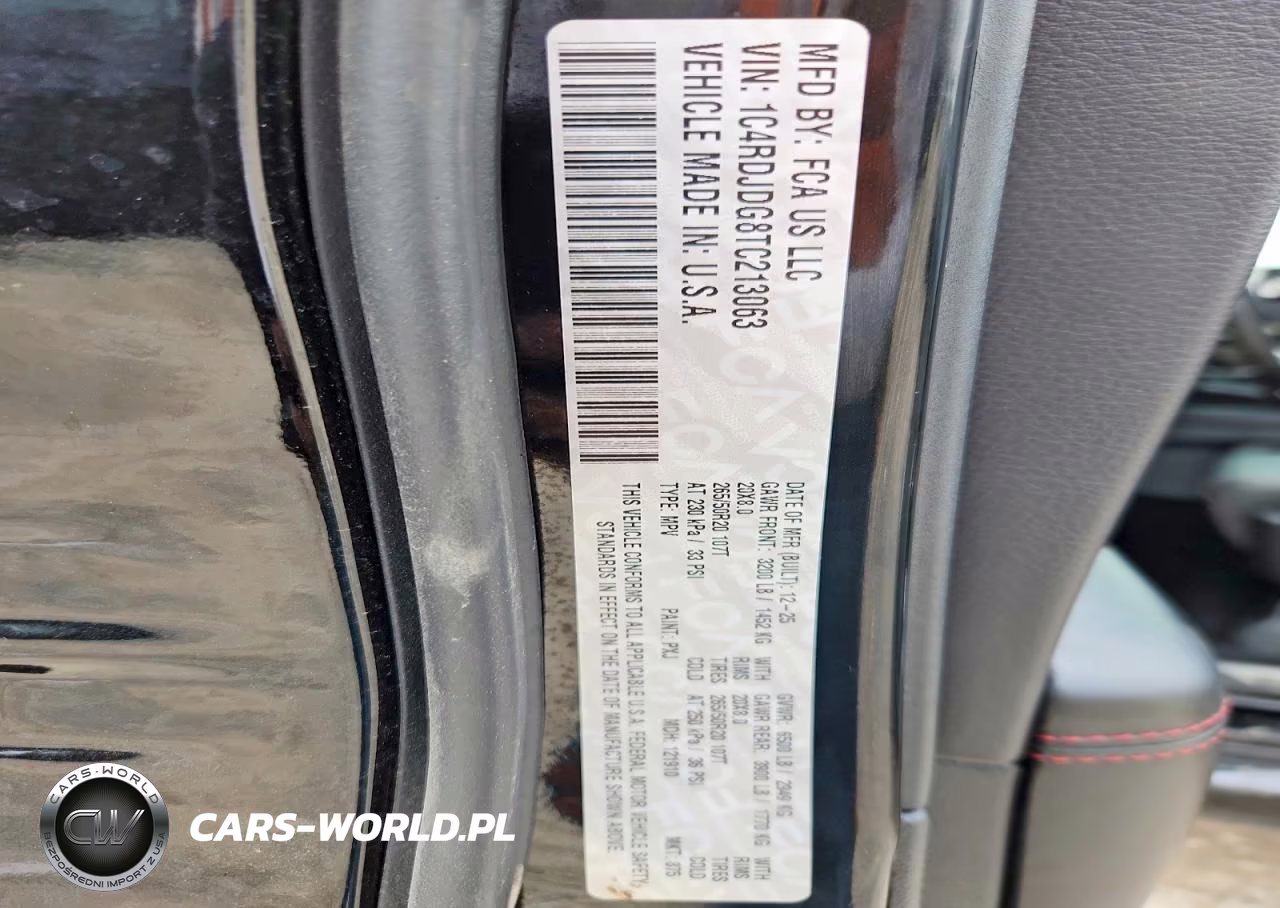 2026 Dodge Durango Gt VIN:1C4RDJDG8TC213063 - 13