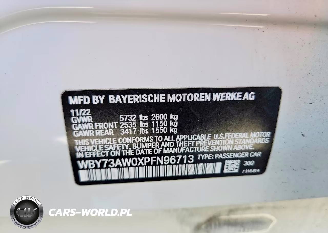 2023 BMW I4 Edrive 40 VIN:WBY73AW0XPFN96713 - 13