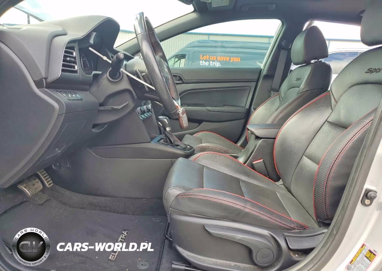 2019 Hyundai Elantra Sport VIN:KMHD04LB9KU813169 - 7