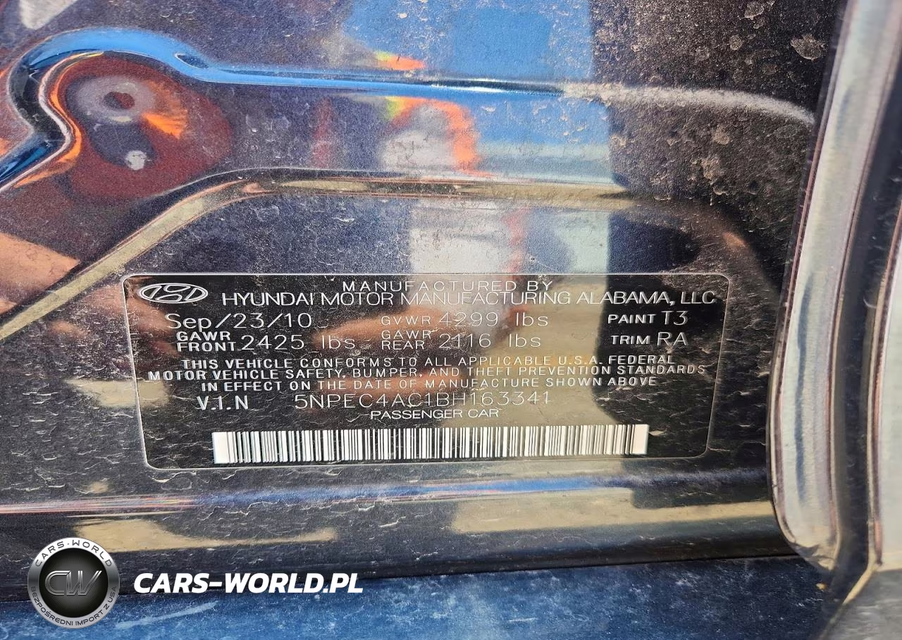 2011 Hyundai Sonata Limited VIN:5NPEC4AC1BH163341 - 12