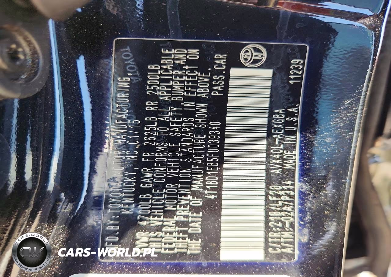 2015 Toyota Avalon Hybrid Xle Premium VIN:4T1BD1EB5FU039340 - 12