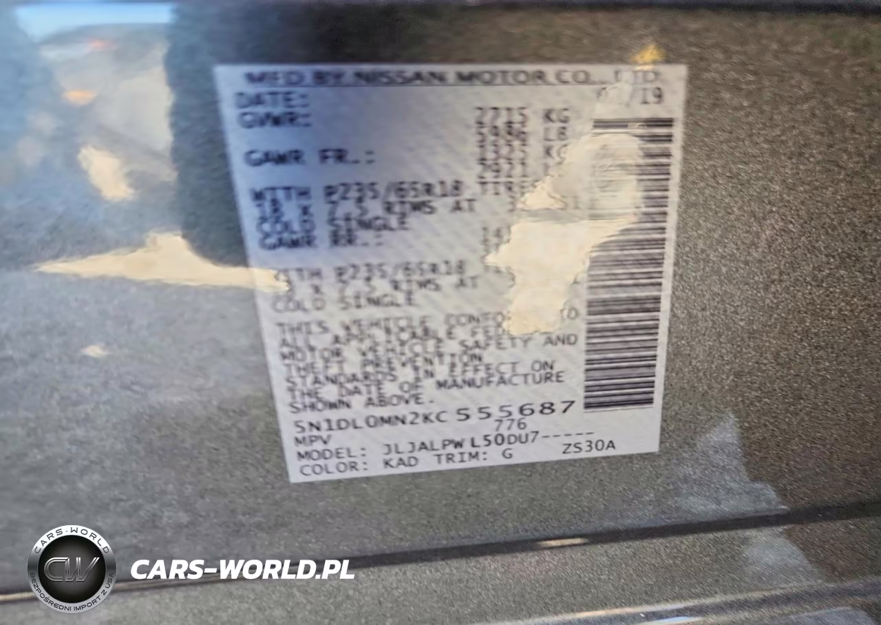 2019 Infiniti Qx60 Pure VIN:5N1DL0MN2KC555687 - 12