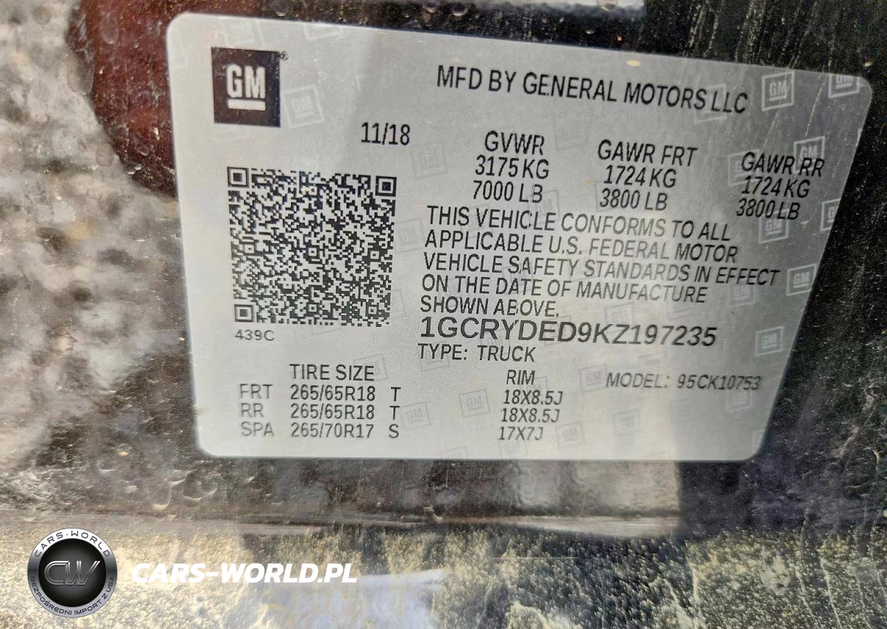 2019 Chevrolet Silverado K1500 Lt VIN:1GCRYDED9KZ197235 - 12