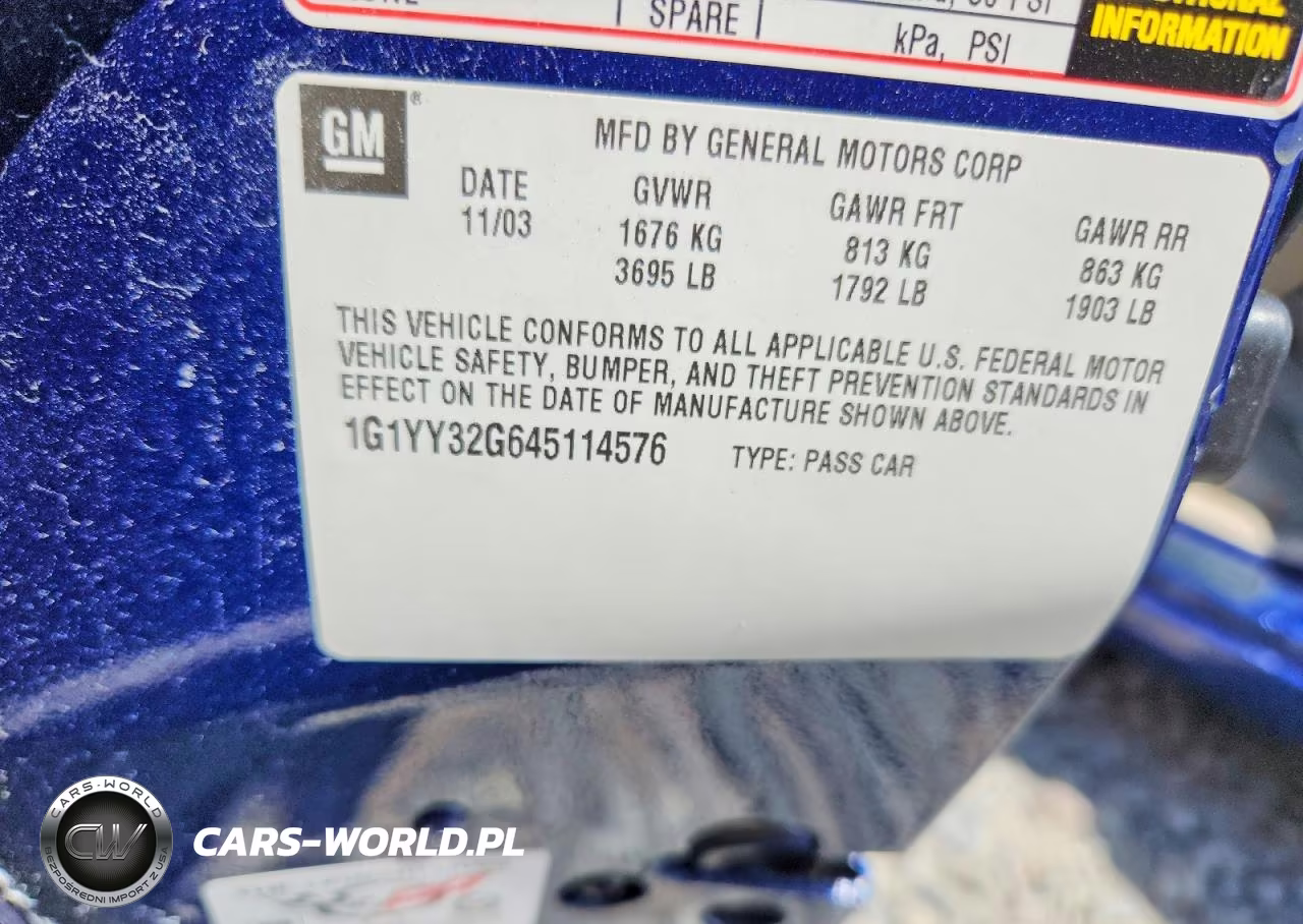 2004 Chevrolet Corvette VIN:1G1YY32G645114576 - 12