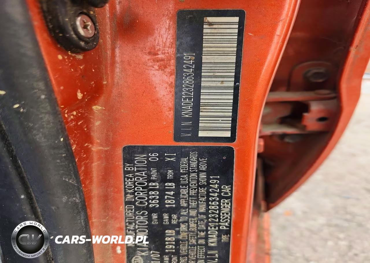 2008 Kia Rio Base VIN:KNADE123286342491 - 12