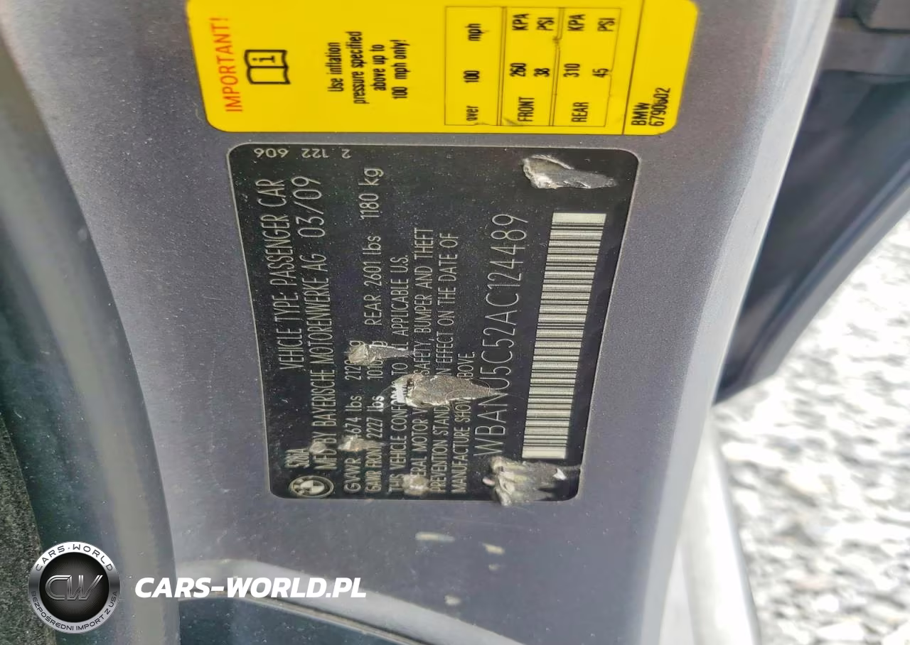 2010 BMW 528 I VIN:WBANU5C52AC124489 - 12