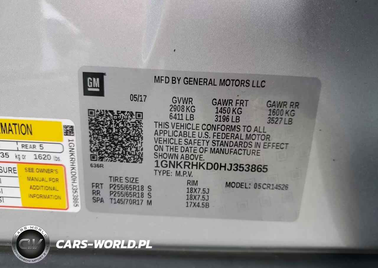 2017 Chevrolet Traverse Lt VIN:1GNKRHKD0HJ353865 - 13