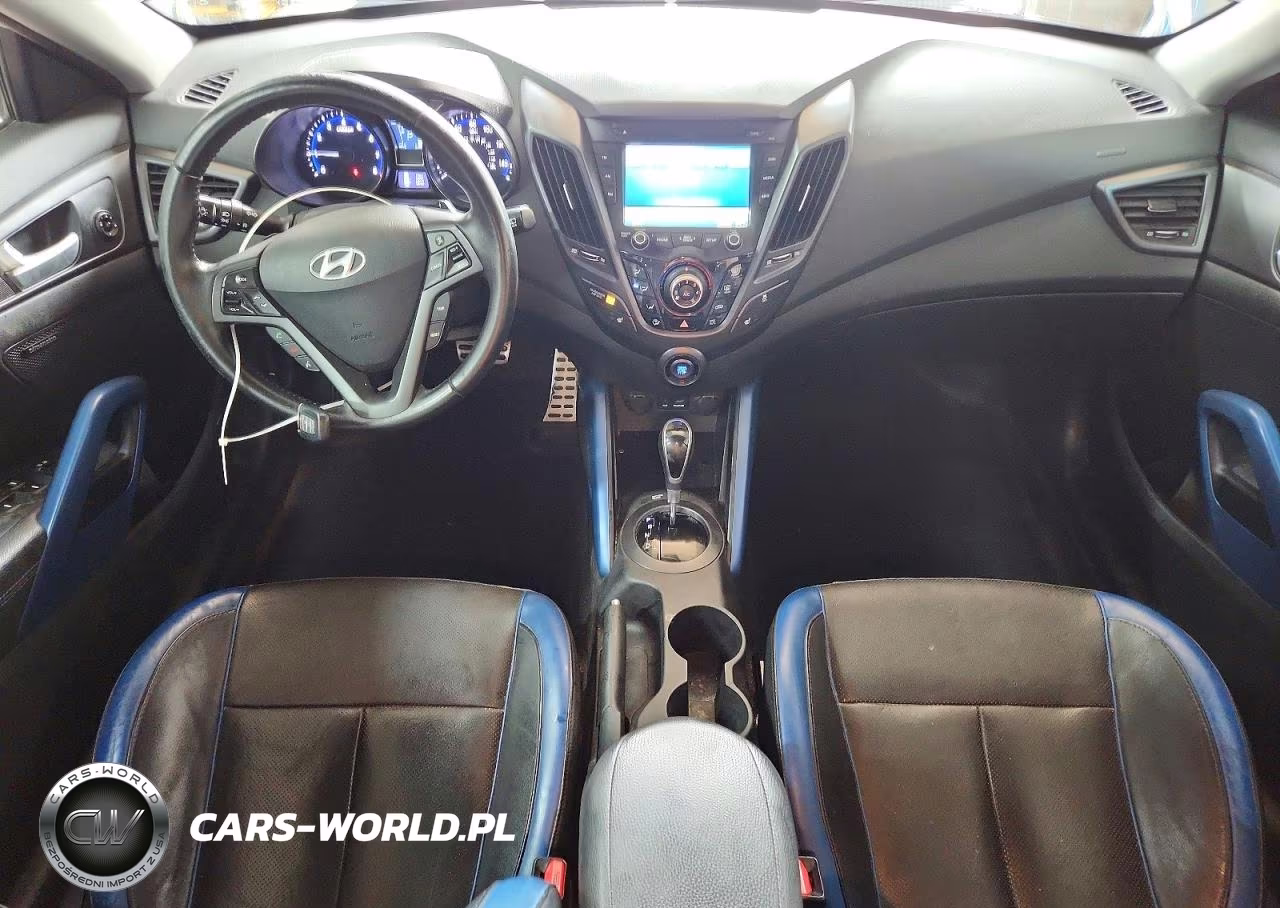 2013 Hyundai Veloster Turbo VIN:KMHTC6AE6DU084823 - 8