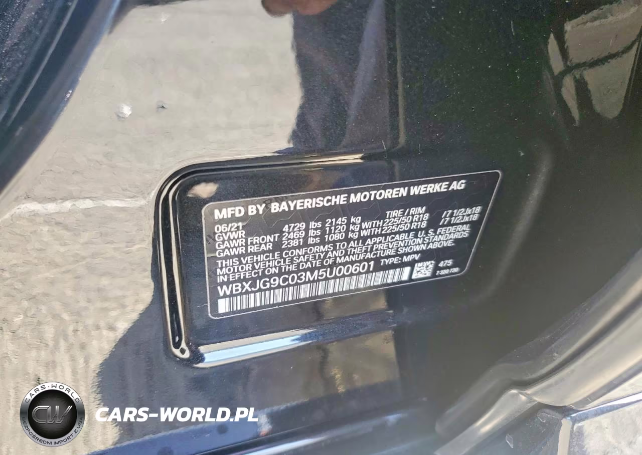 2021 BMW X1 xDrive28I VIN:WBXJG9C03M5U00601 - 12