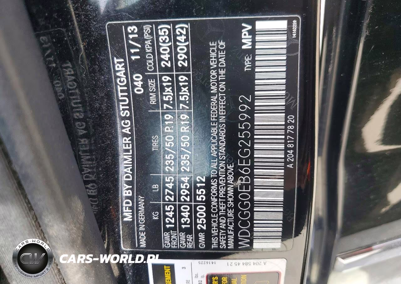 2014 Mercedes-Benz Glk250 VIN:WDCGG0EB6EG255992 - 13