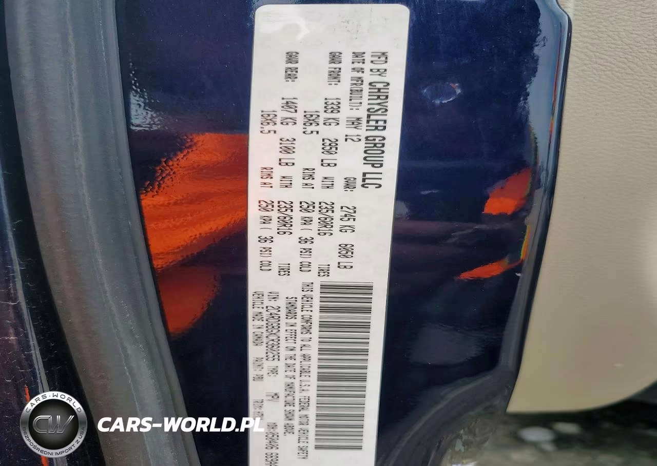 2012 Dodge Caravan VIN:2C4RDGBGXCR360255 - 13
