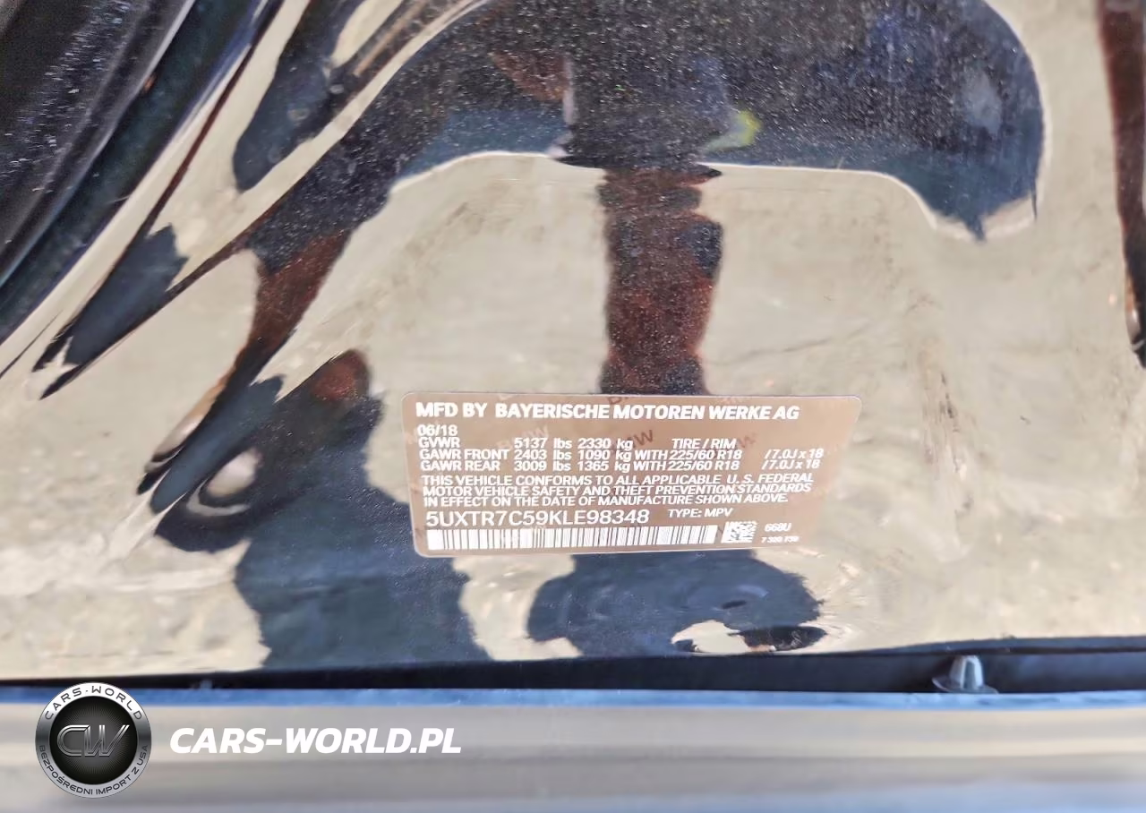 2019 BMW X3 Sdrive30I VIN:5UXTR7C59KLE98348 - 13