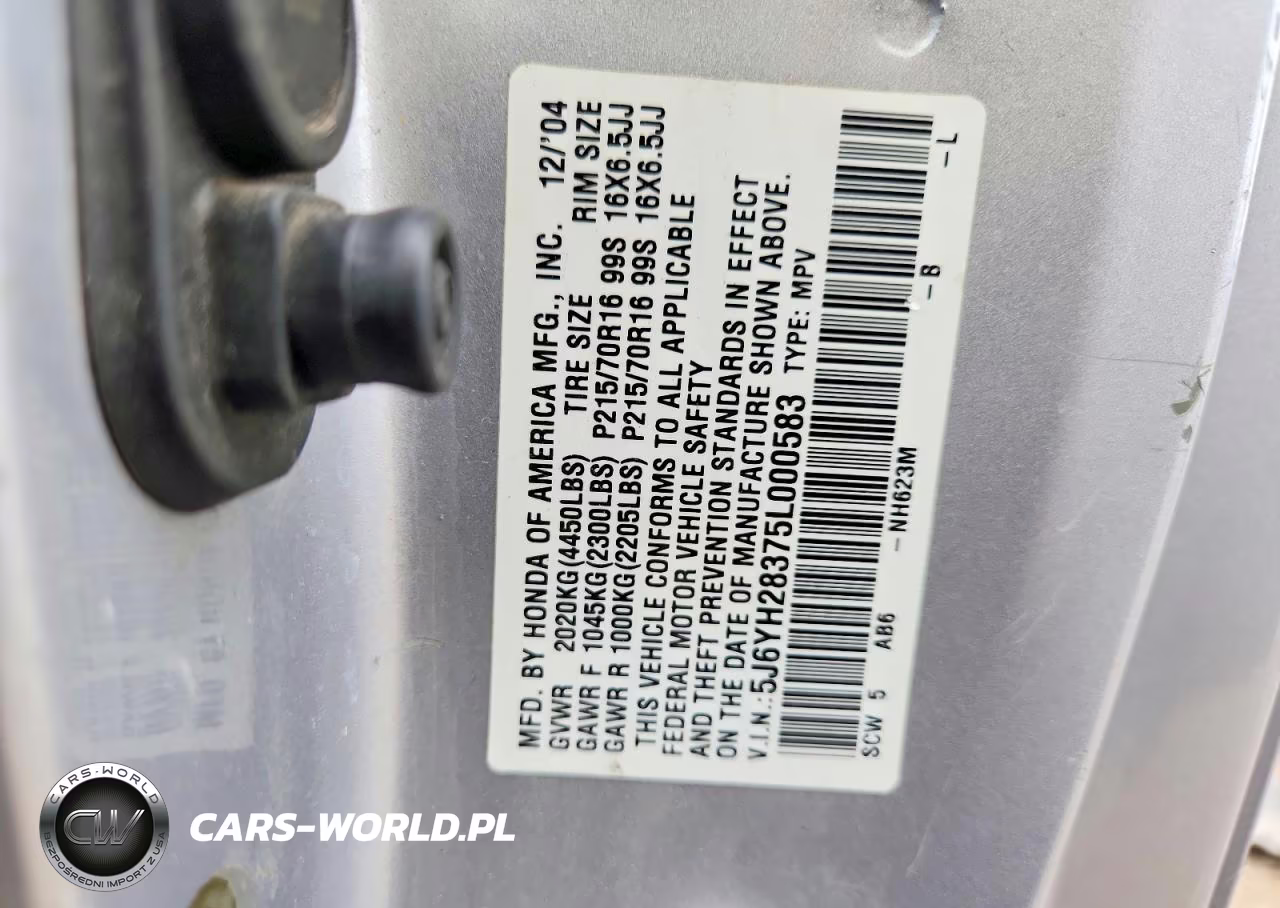 2005 Honda Element Lx VIN:5J6YH28375L000583 - 13