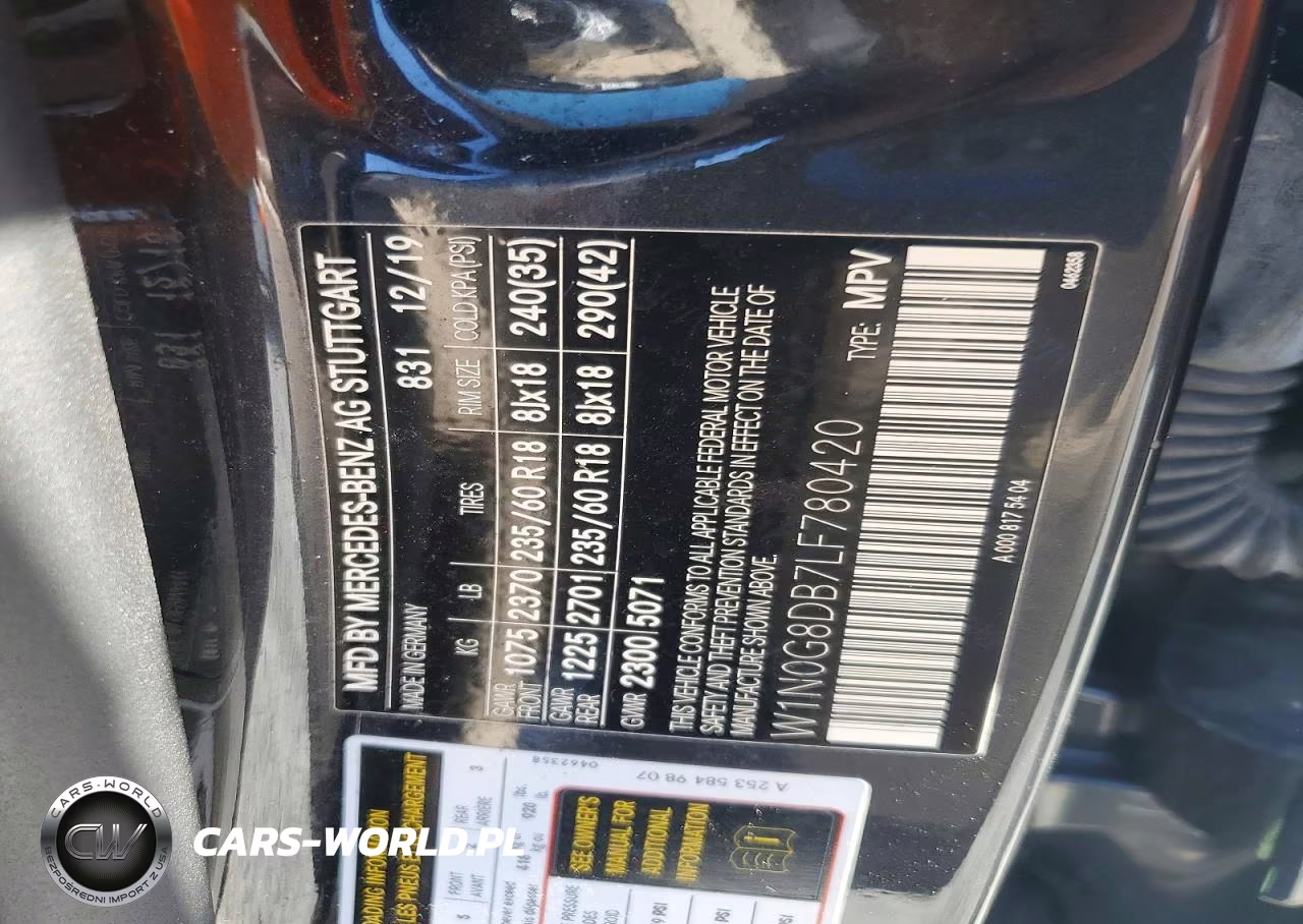 2020 Mercedes-Benz Glc 300 VIN:W1N0G8DB7LF780420 - 13