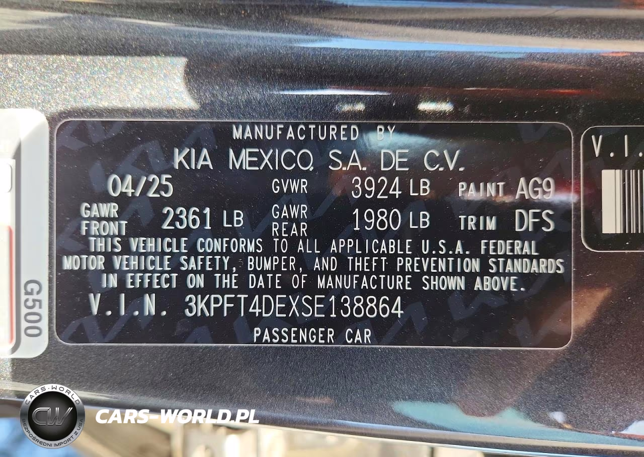 2025 Kia K4 Lxs VIN:3KPFT4DEXSE138864 - 12