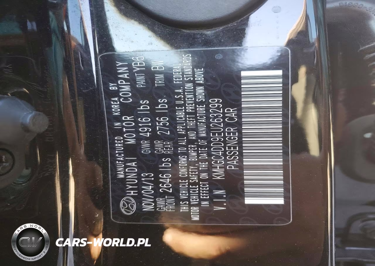 2014 Hyundai Genesis 3.8L VIN:KMHGC4DD9EU263299 - 13