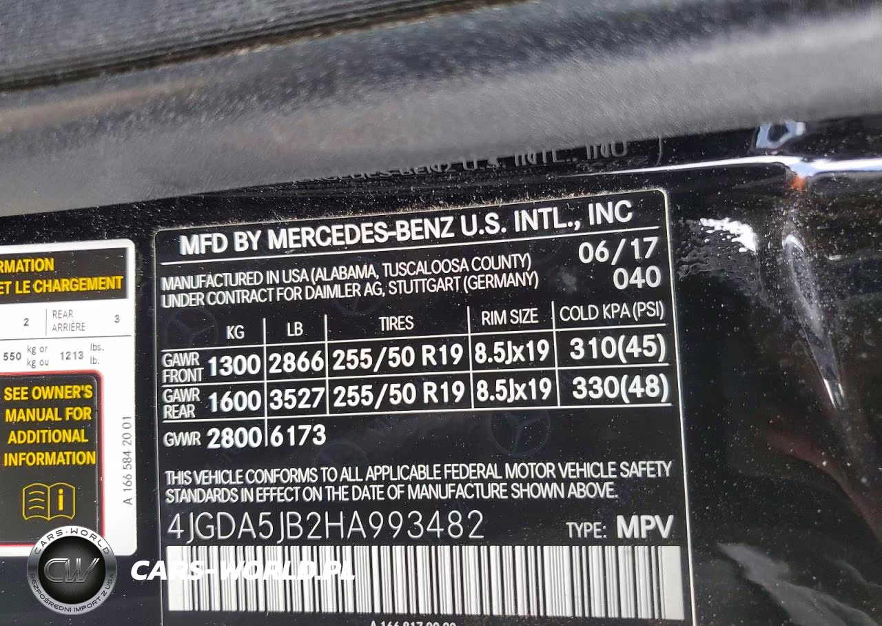 2017 Mercedes-Benz Gle 350 VIN:4JGDA5JB2HA993482 - 14