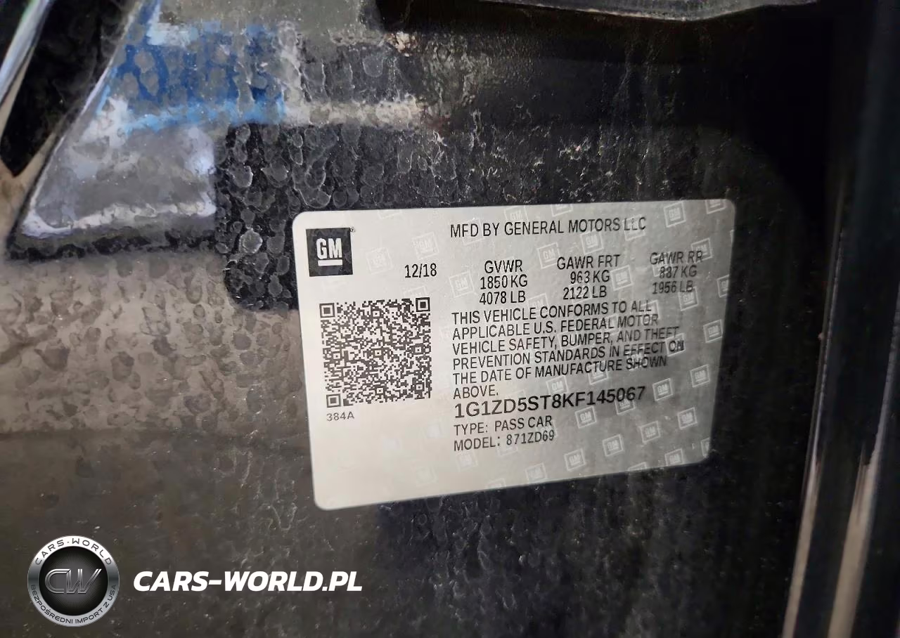 2019 Chevrolet Malibu Lt VIN:1G1ZD5ST8KF145067 - 13
