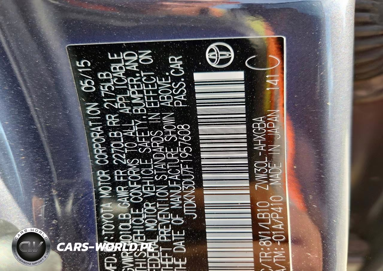 2015 Toyota Prius Five VIN:JTDKN3DU7F1957608 - 12