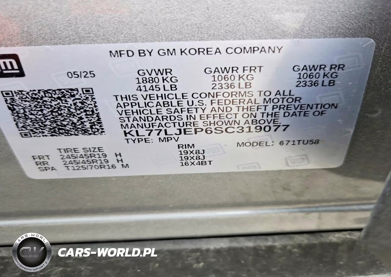 2025 Chevrolet Trax Fwd 2Rs VIN:KL77LJEP6SC319077 - 13