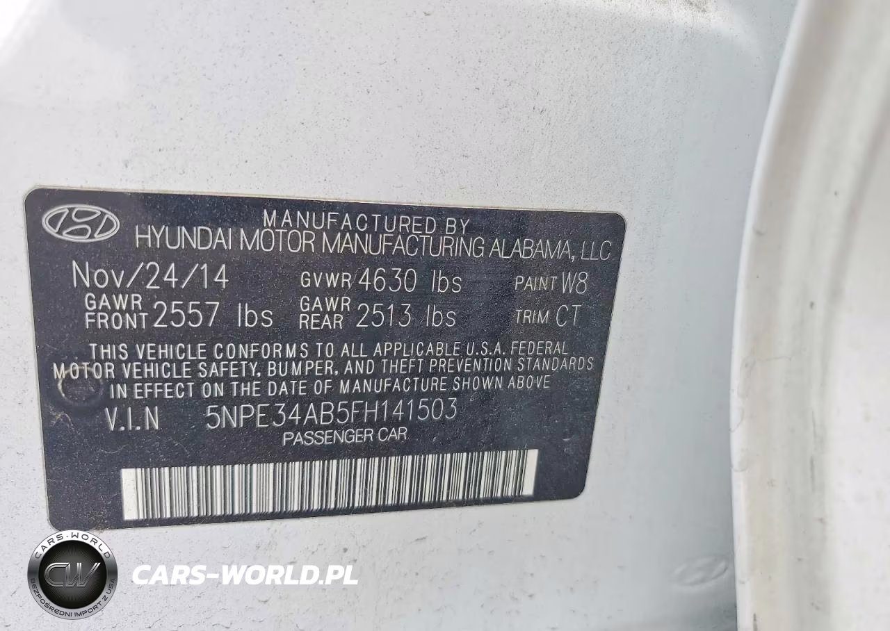 2015 Hyundai Sonata Sport 2.0T VIN:5NPE34AB5FH141503 - 12