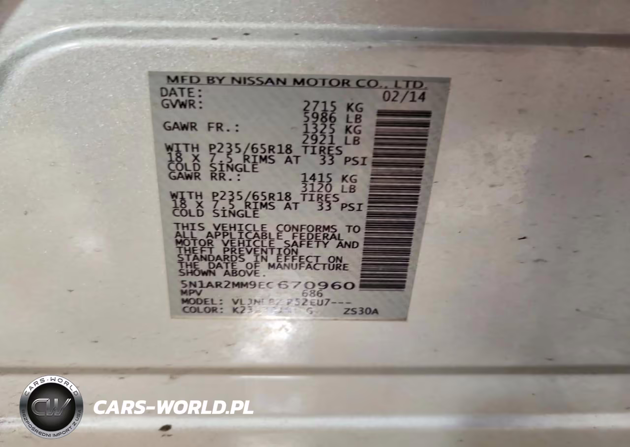 2014 Nissan Pathfinder S VIN:5N1AR2MM9EC670960 - 14