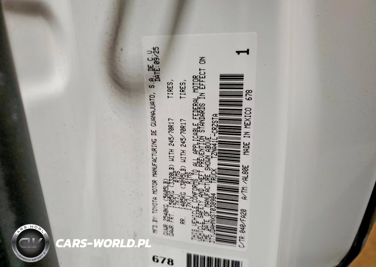 2025 Toyota Tacoma Sr VIN:3TYJDAHNXST038984 - 12