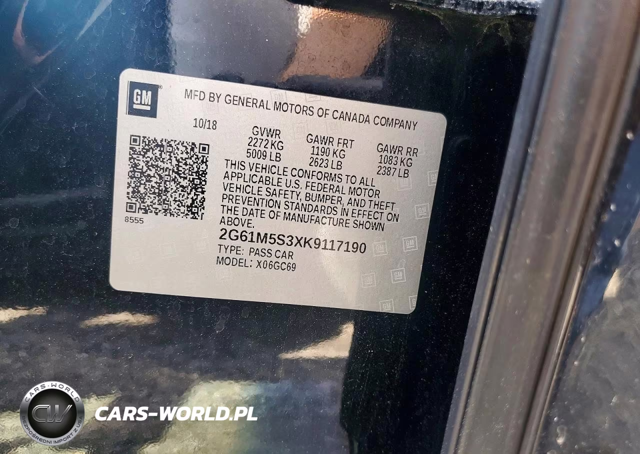 2019 Cadillac Xts Luxury VIN:2G61M5S3XK9117190 - 12