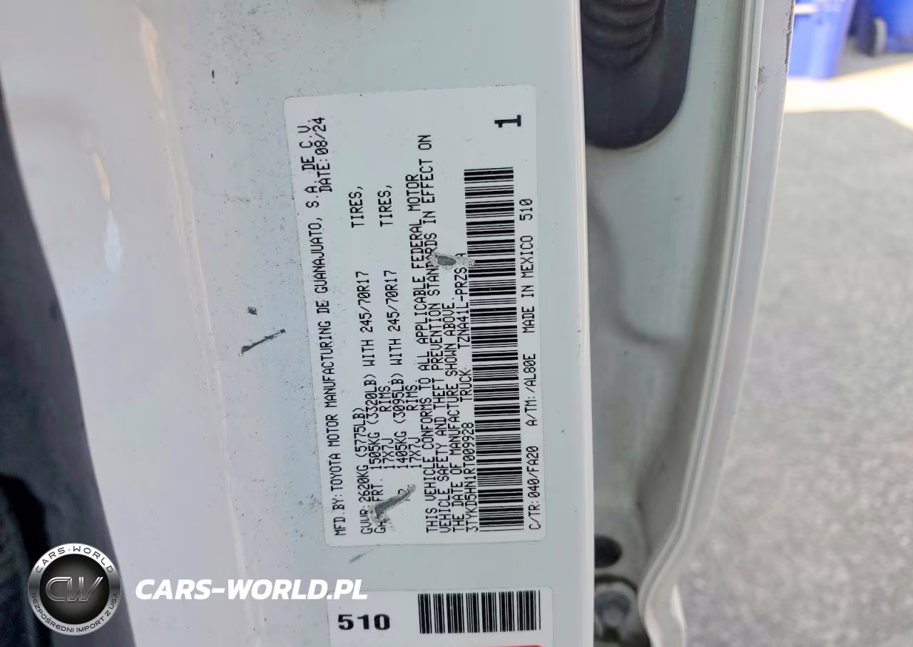 2024 Toyota Tacoma Sr VIN:3TYKD5HN1RT009928 - 12