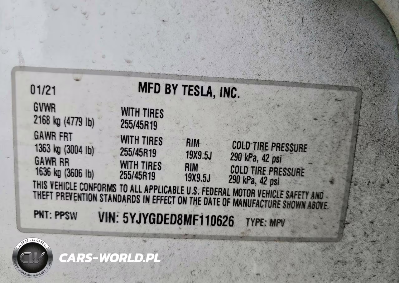 2021 Tesla Model Y VIN:5YJYGDED8MF110626 - 13