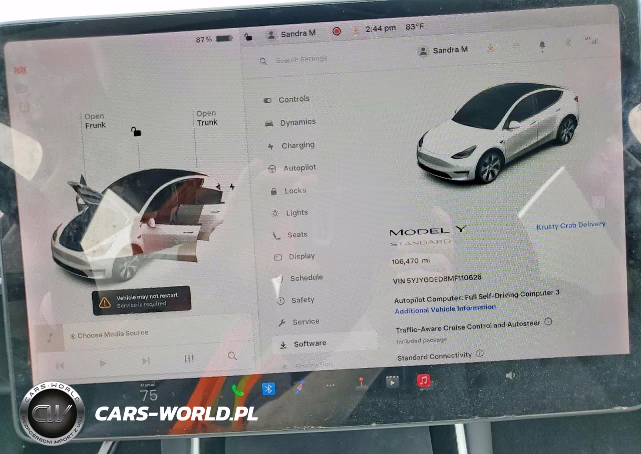 2021 Tesla Model Y VIN:5YJYGDED8MF110626 - 9