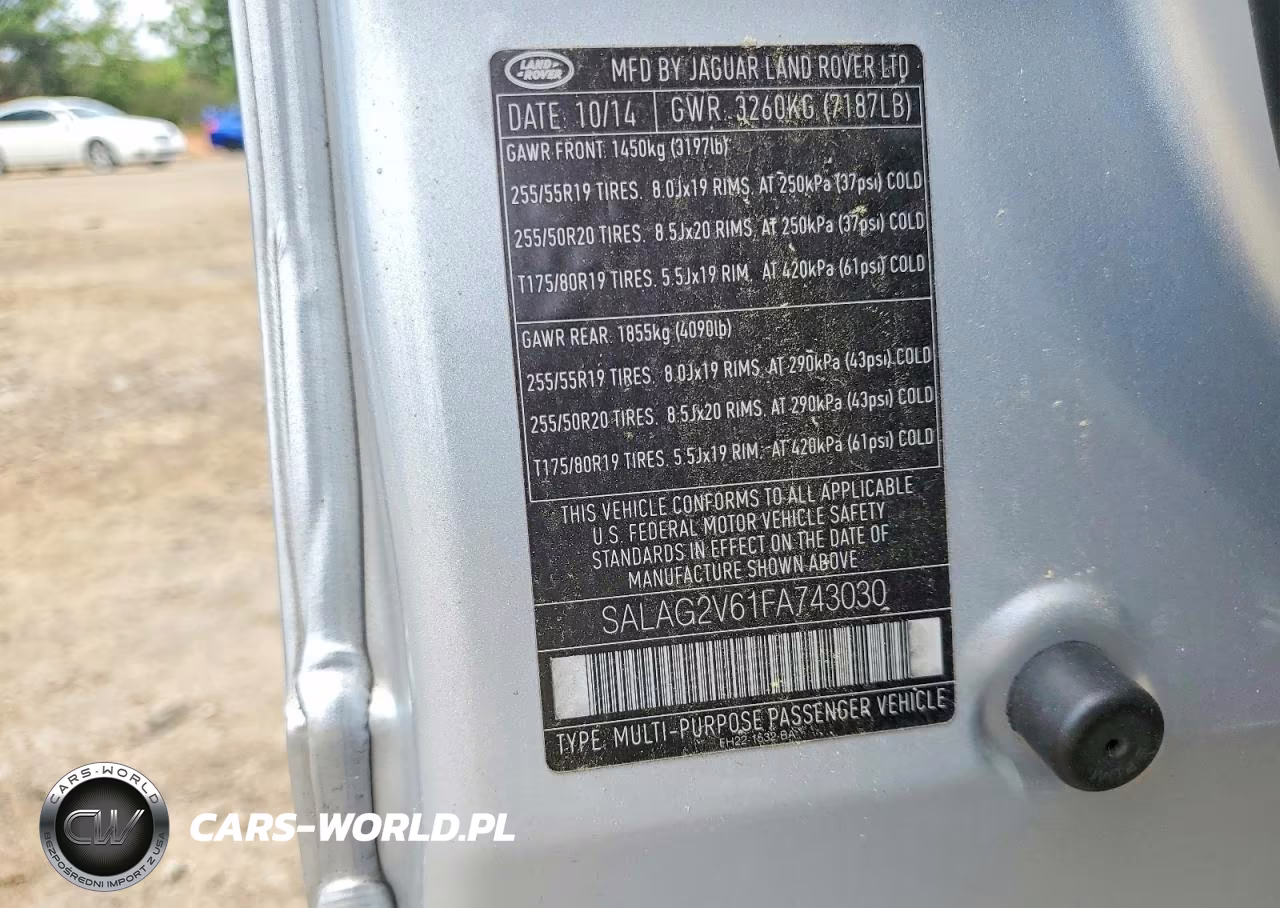 2015 Land Rover Lr4 Hse VIN:SALAG2V61FA743030 - 12