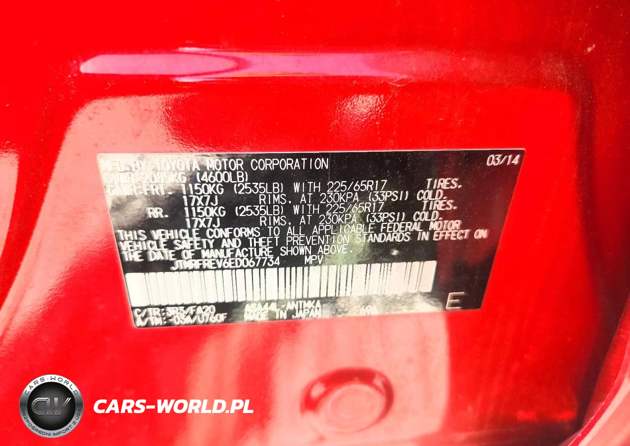 2014 Toyota Rav4 Xle VIN:JTMRFREV6ED067734 - 13
